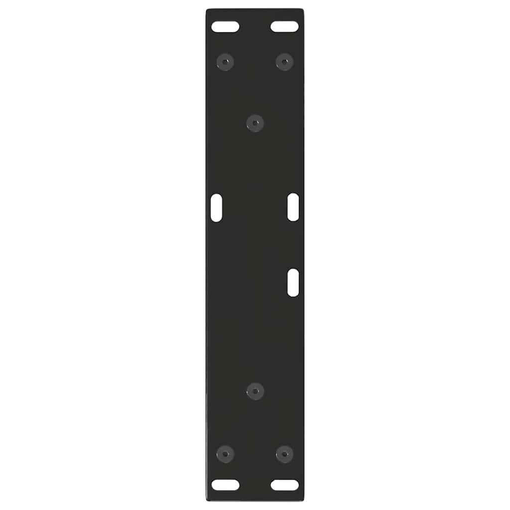 Salongbordben V-formet 2 stk svart 30x(30-31,3) cm stål