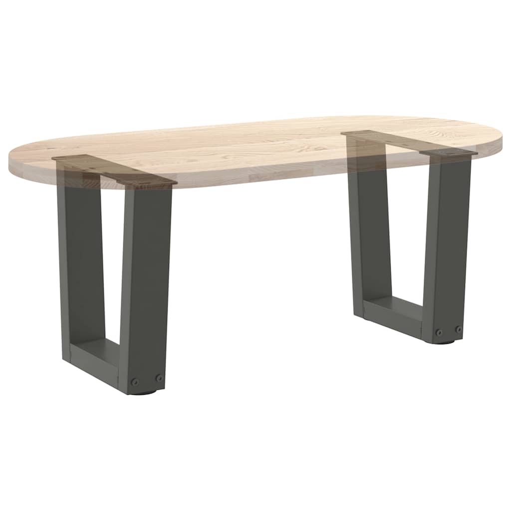 Salongbordben V-formet 2 stk antrasitt 30x(30-31,3) cm stål