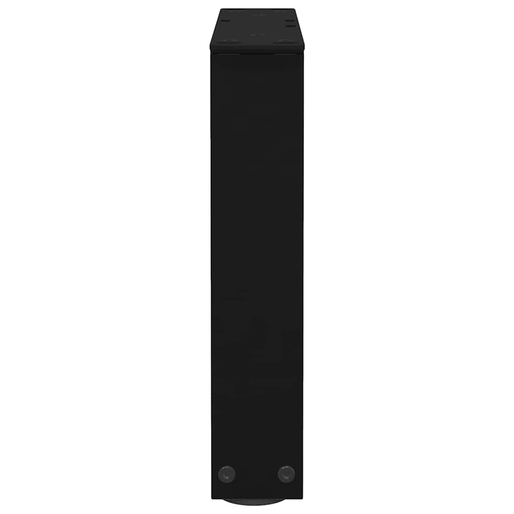 Salongbordben V-formet 2 stk svart 40x(30-31,3) cm stål