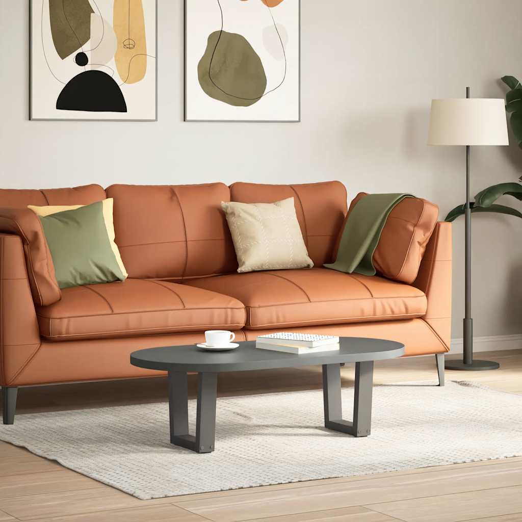 Salongbordben V-formet 2 stk antrasitt 40x(30-31,3) cm stål