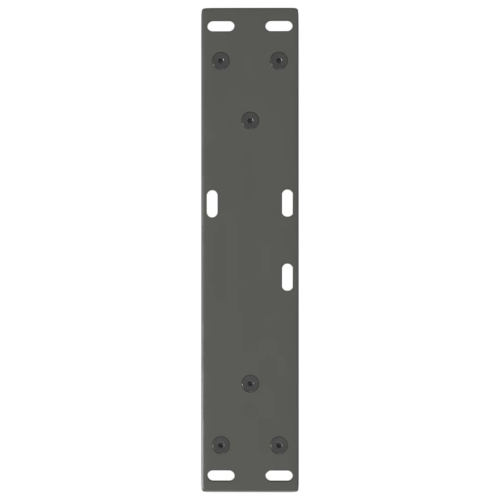 Salongbordben V-formet 2 stk antrasitt 40x(30-31,3) cm stål