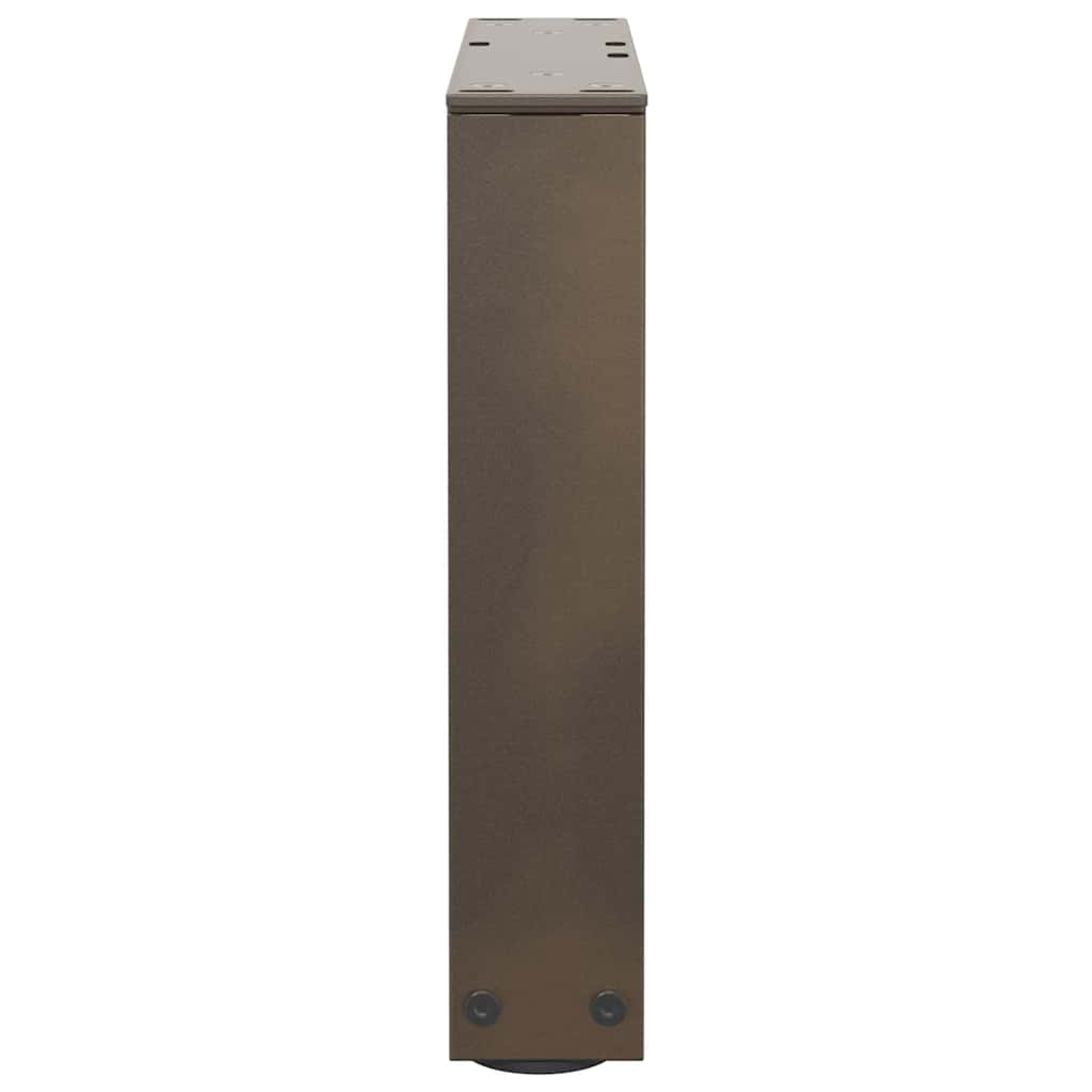 Salongbordben V-formet 2 stk naturstål 40x(30-31,3) cm stål