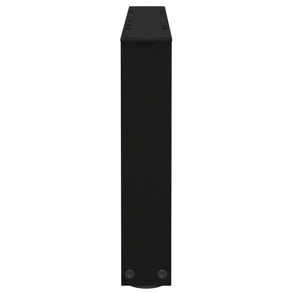 Salongbordben V-formet 2 stk svart 50x(30-31,3) cm stål