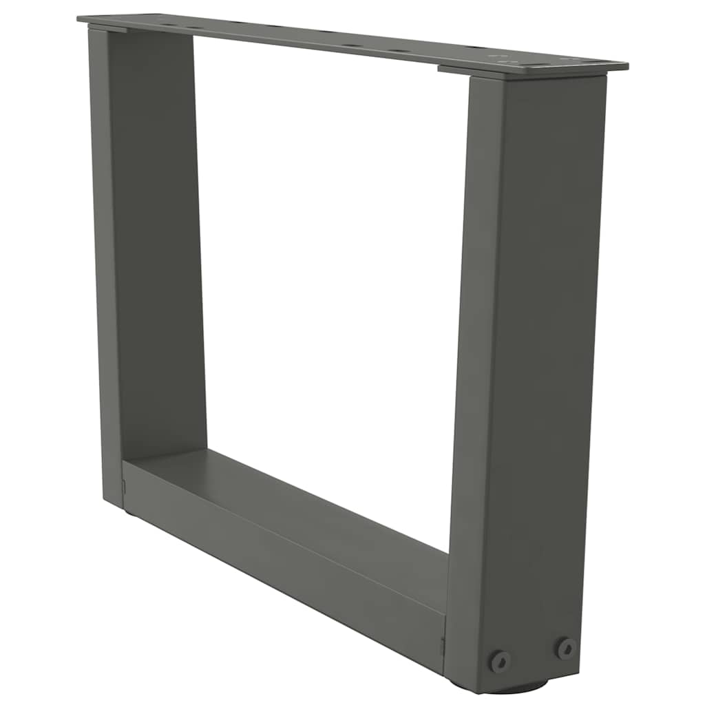 Salongbordben V-formet 2 stk antrasitt 50x(30-31,3) cm stål