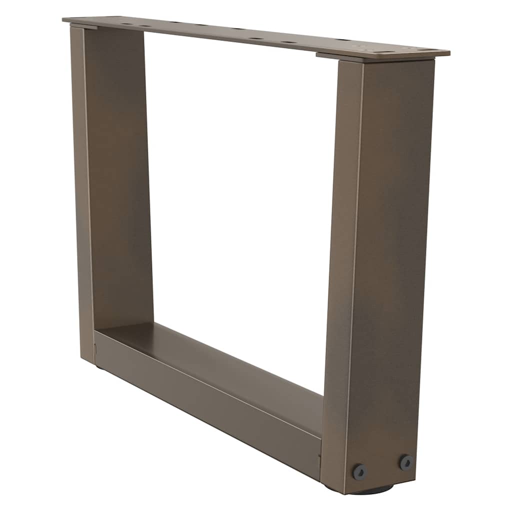 Salongbordben V-formet 2 stk naturstål 50x(30-31,3) cm stål