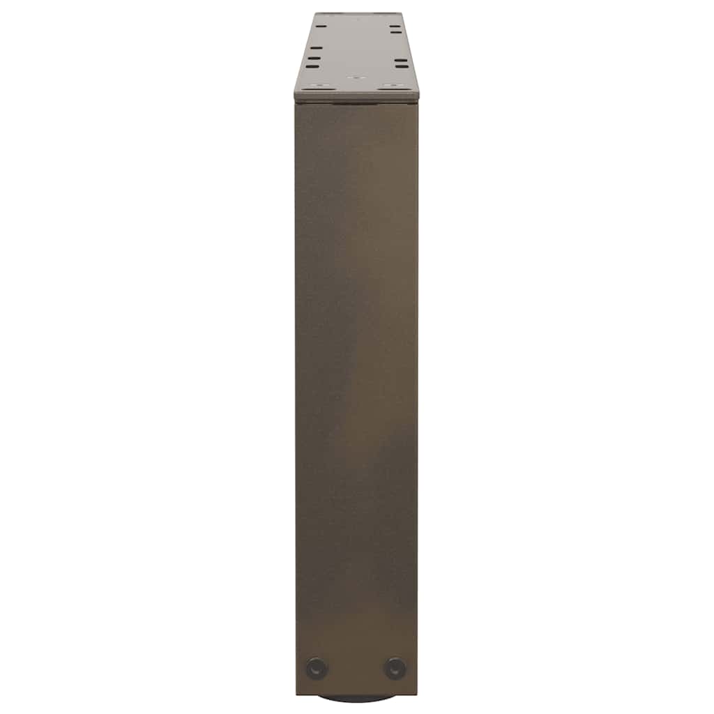 Salongbordben V-formet 2 stk naturstål 50x(30-31,3) cm stål