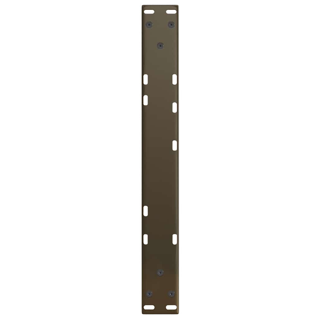 Salongbordben V-formet 2 stk naturstål 50x(30-31,3) cm stål