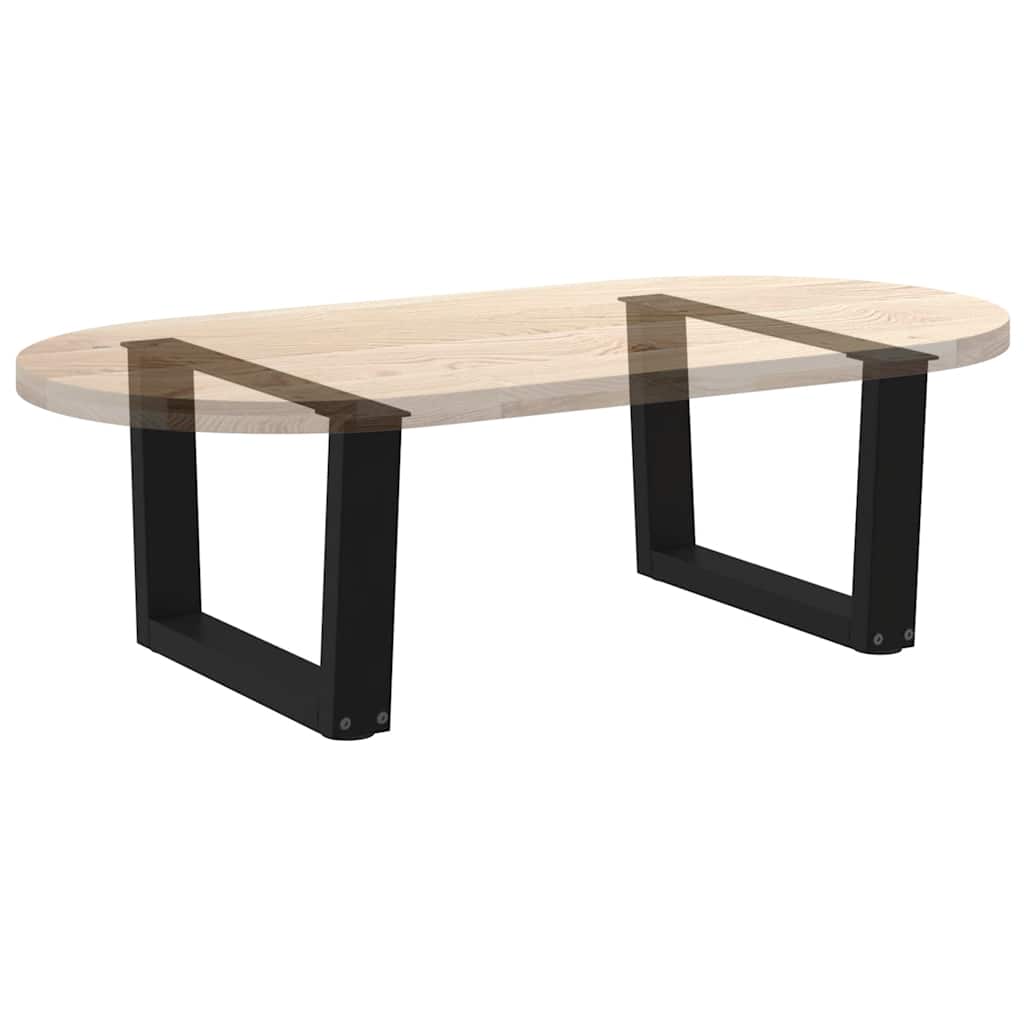 Salongbordben V-formet 2 stk svart 60 x (30-31,3) cm stål