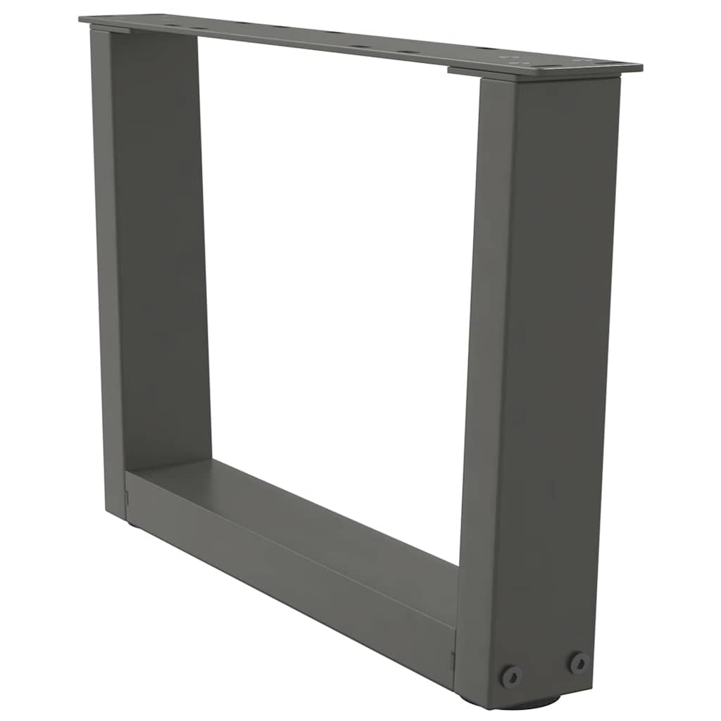 Salongbordben V-formet 2 stk antrasitt 60 x (30-31,3) cm stål