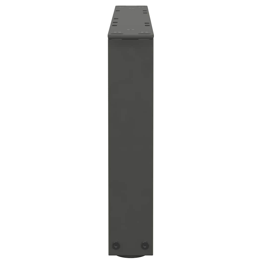 Salongbordben V-formet 2 stk antrasitt 60 x (30-31,3) cm stål