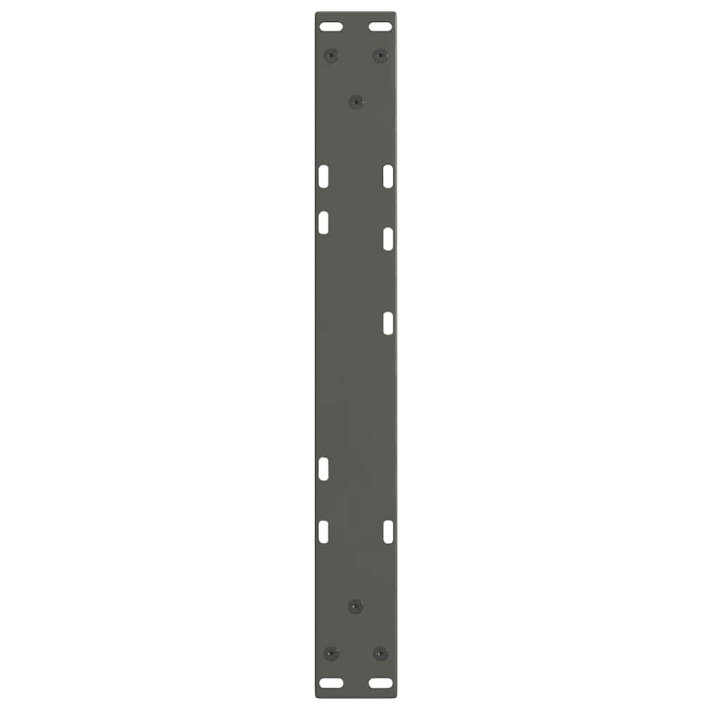 Salongbordben V-formet 2 stk antrasitt 60 x (30-31,3) cm stål