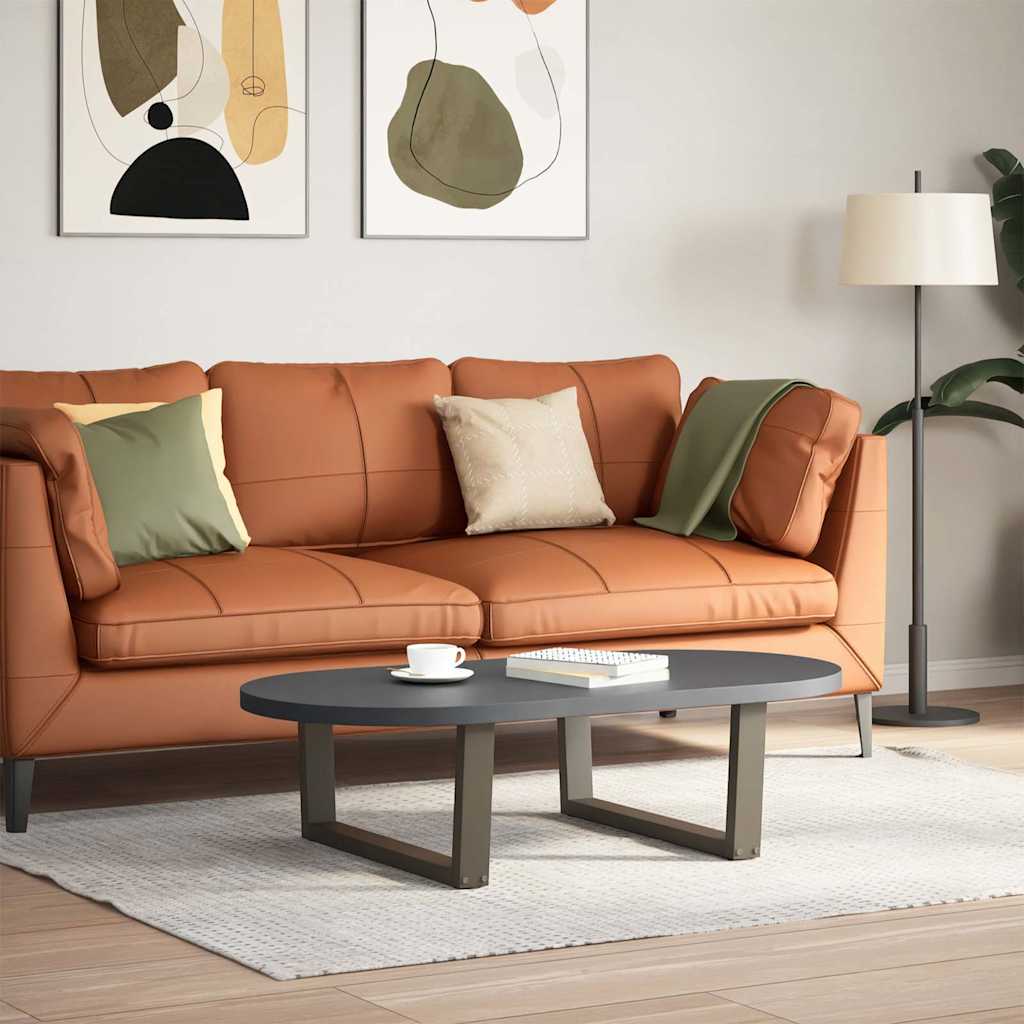 Salongbordben V-formet 2 stk naturstål 70 x (30-31,3) cm stål