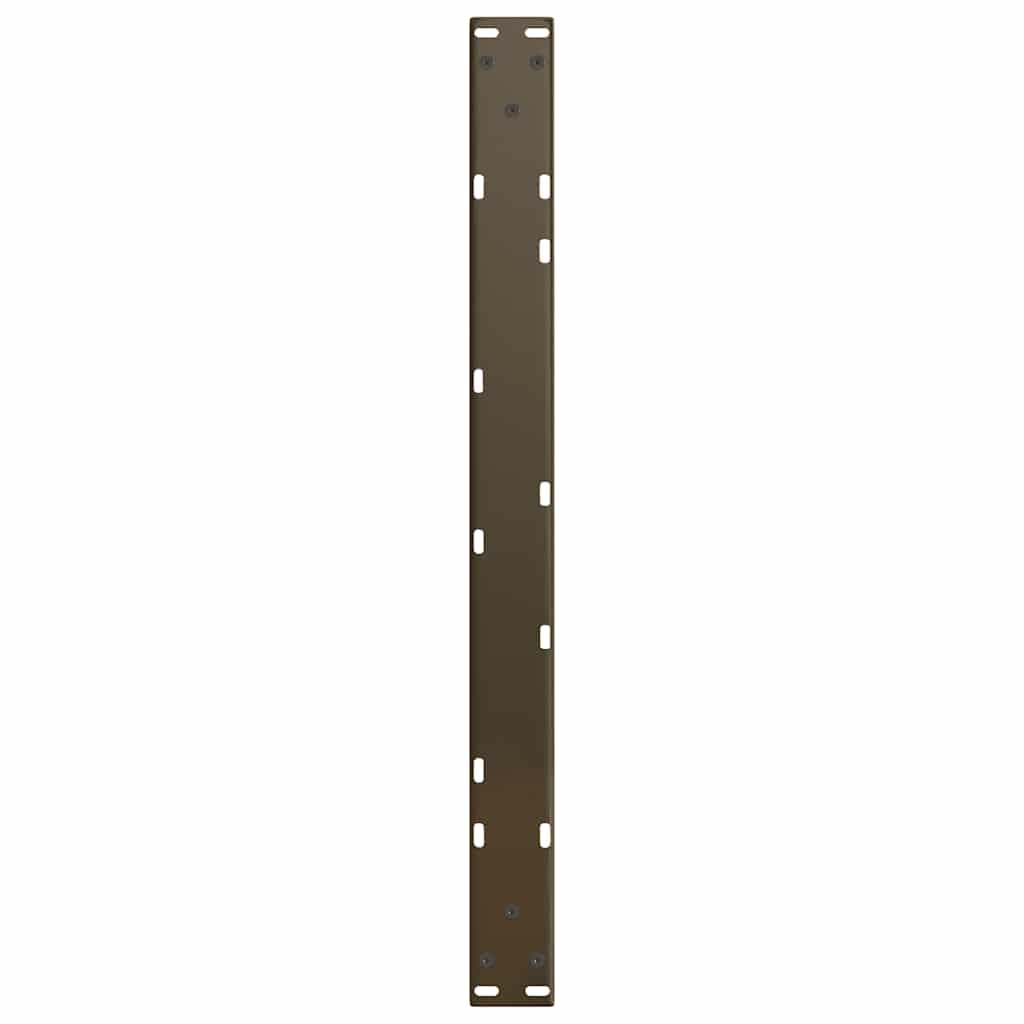 Salongbordben V-formet 2 stk naturstål 70 x (30-31,3) cm stål