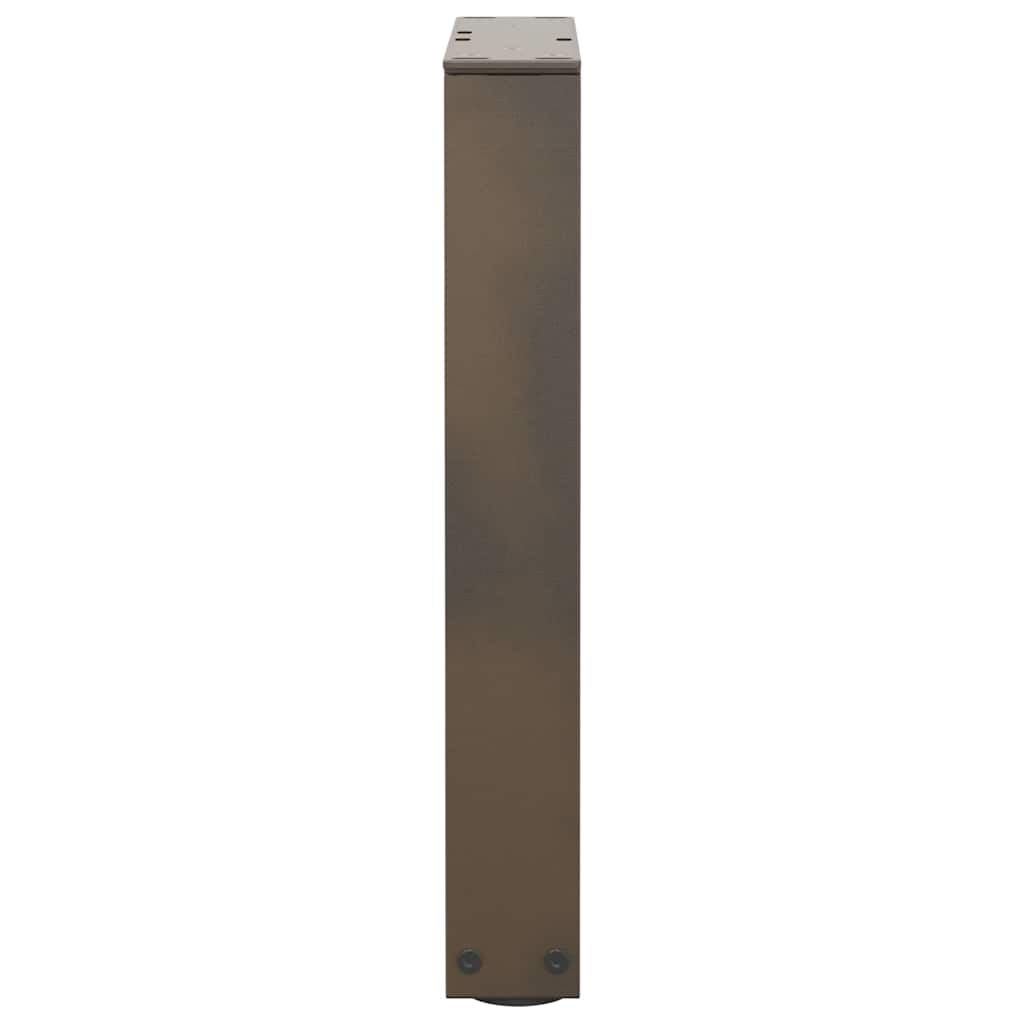 Salongbordben V-formet 2 stk naturstål 28 x (42-43,3) cm stål