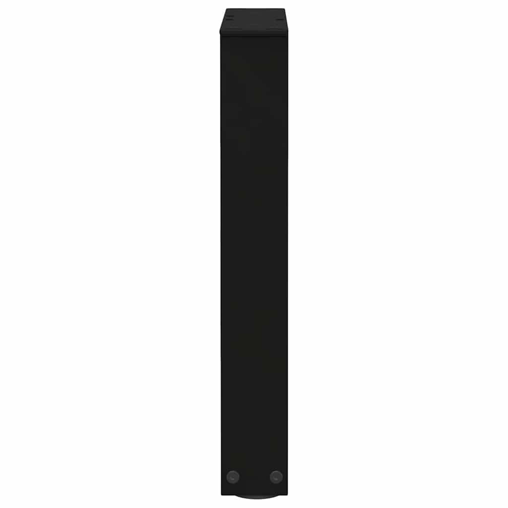 Salongbordben V-formet 2 stk svart 38 x (42-43,3) cm stål