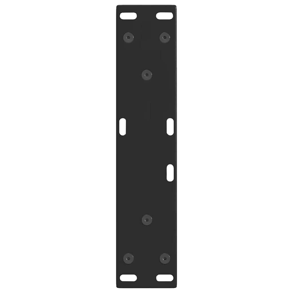 Salongbordben V-formet 2 stk svart 38 x (42-43,3) cm stål