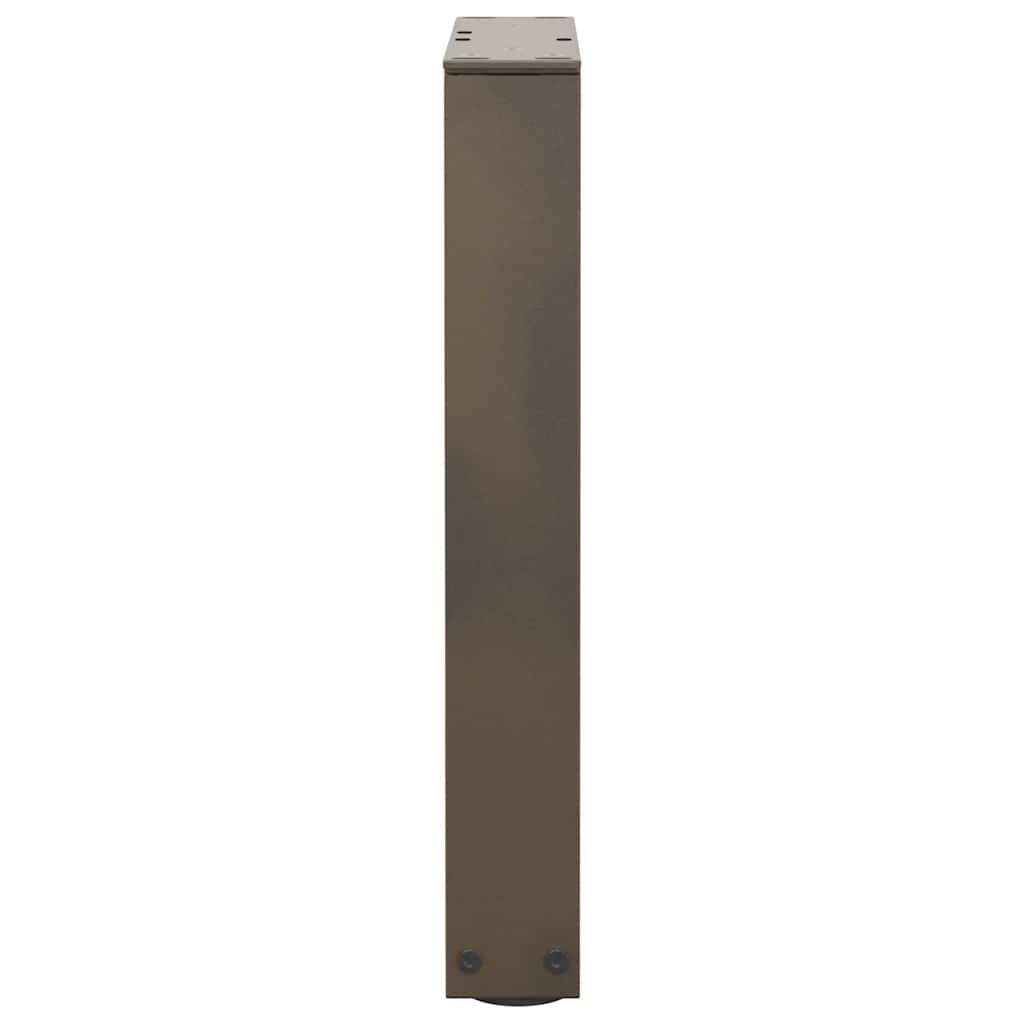 Salongbordben V-formet 2 stk naturstål 38 x (42-43,3) cm stål