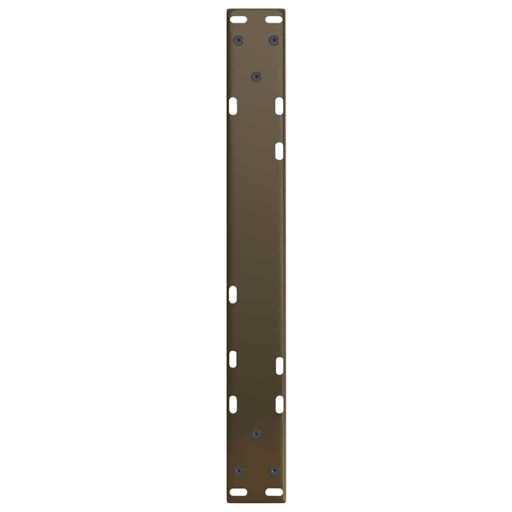 Salongbordben V-formet 2 stk naturstål 50x(42-43,3) cm stål