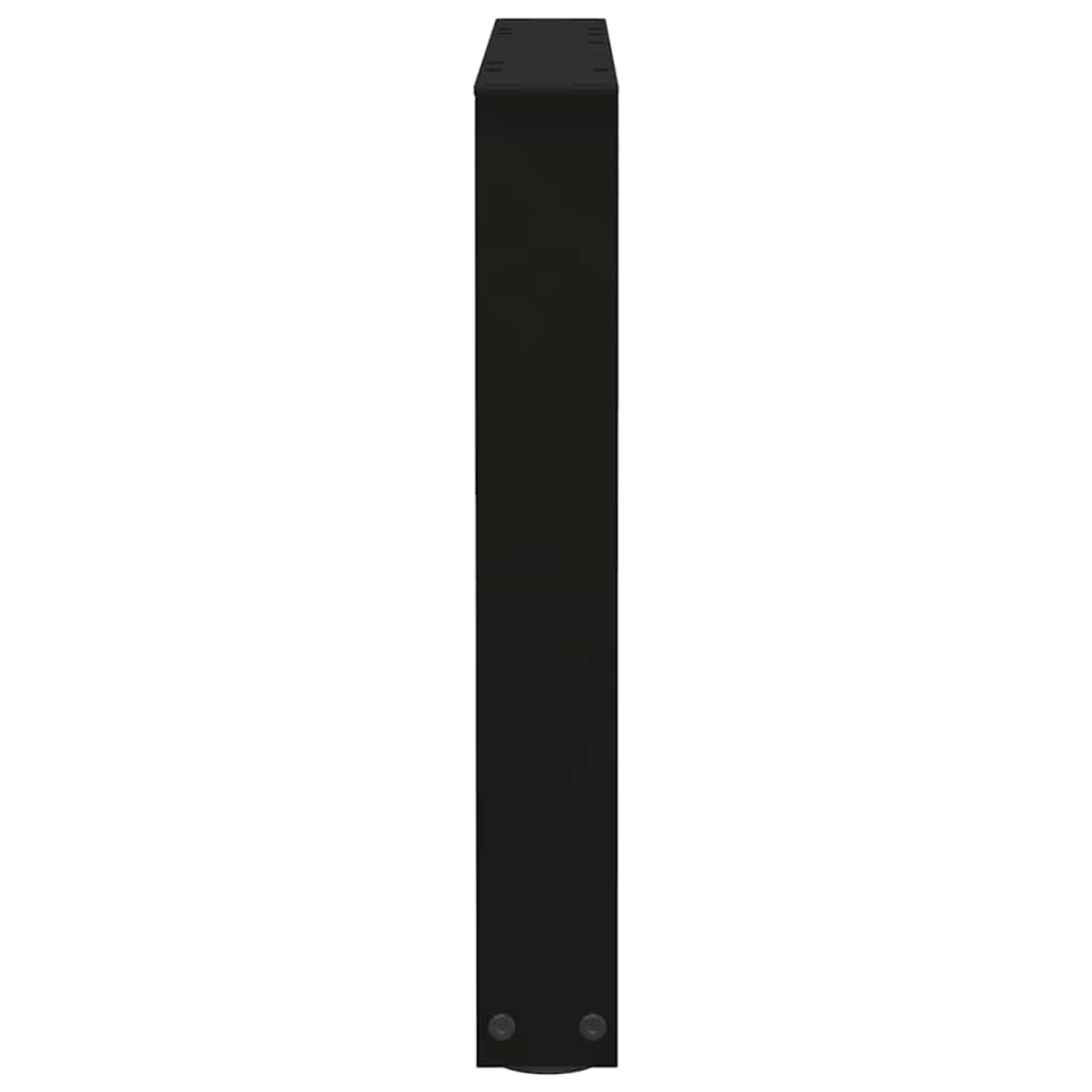Salongbordben V-formet 2 stk svart 60 x (42-43,3) cm stål