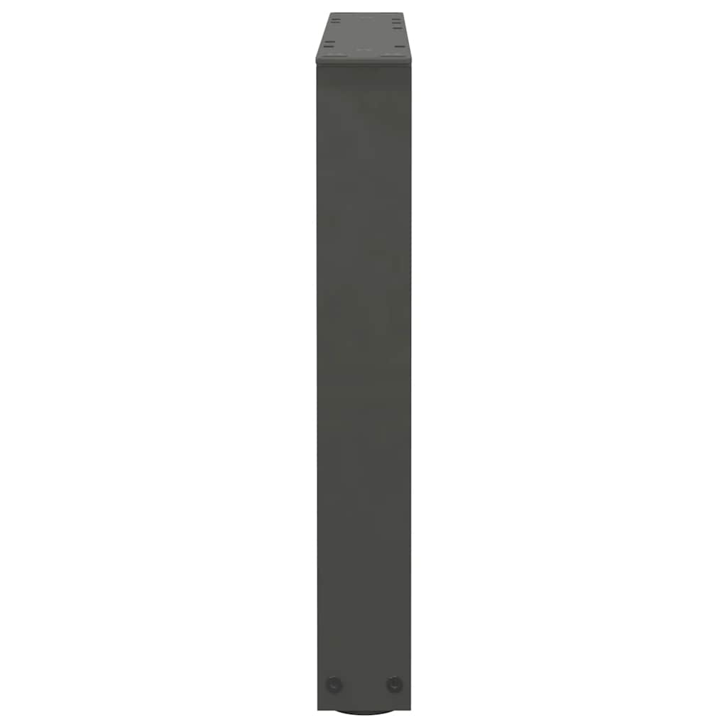 Salongbordben V-formet 2 stk antrasitt 60 x (42-43,3) cm stål