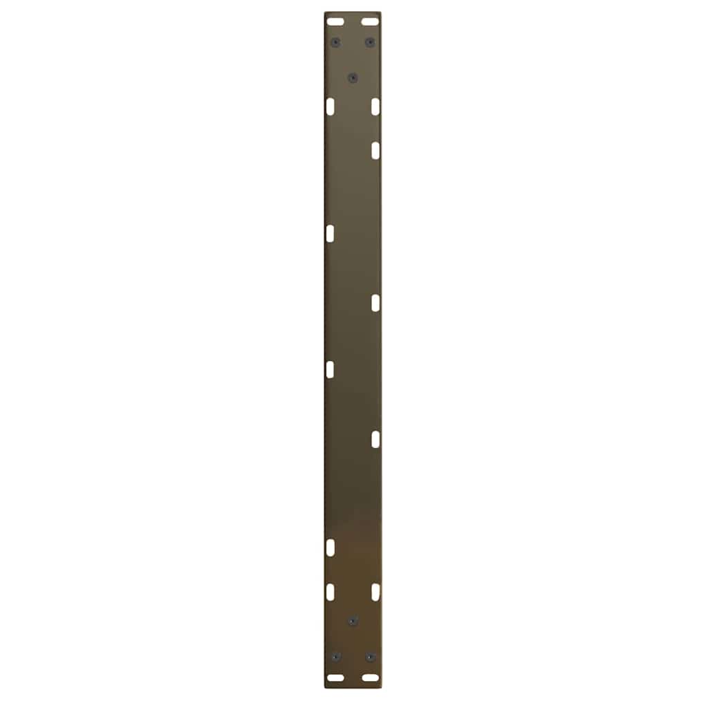 Salongbordben V-formet 2 stk naturstål 70 x (42-43,3) cm stål