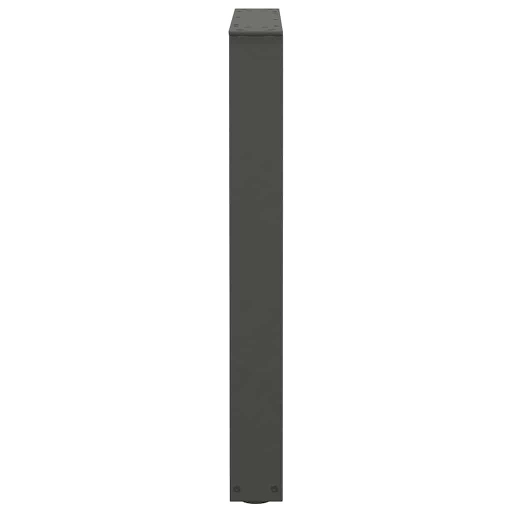 Spisebordben V-formet 2 stk antrasitt 60 x (72-73,3) cm stål