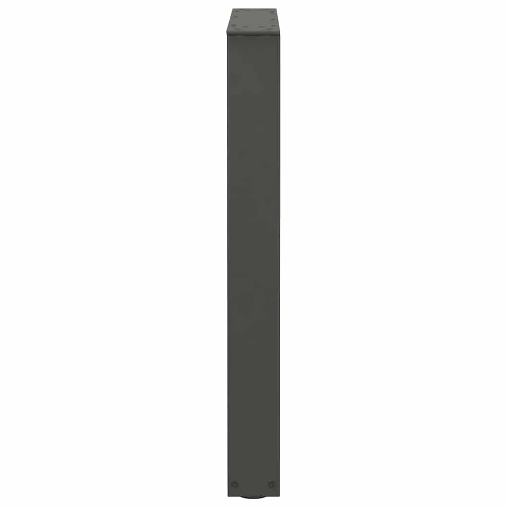 Spisebordben V-formet 2 stk antrasitt 70 x (72-73,3) cm stål