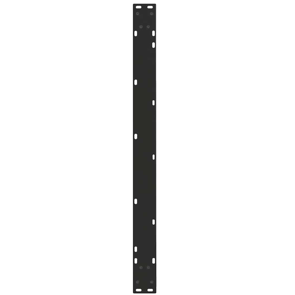Spisebordben V-formet 2 stk svart 100x(72-73,3) cm stål