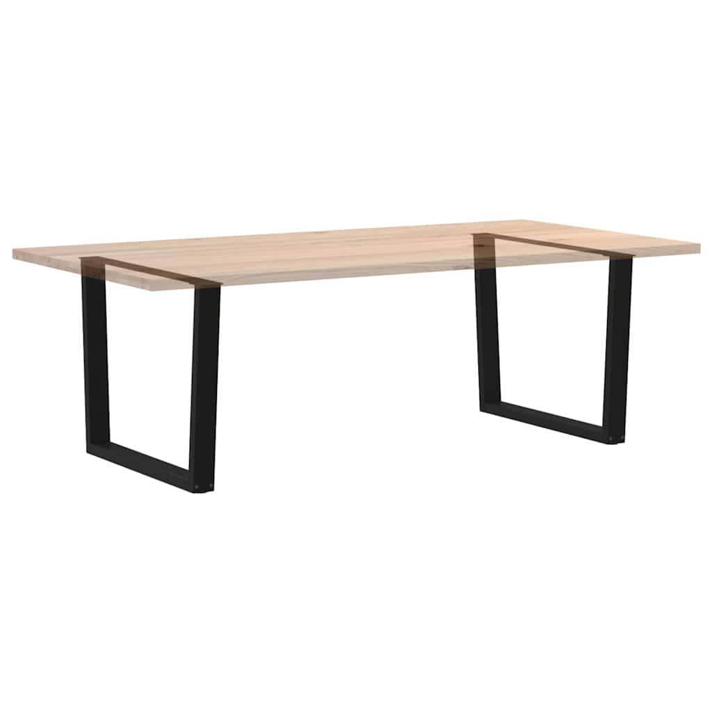 Spisebordben V-formet 2 stk svart 100x(72-73,3) cm stål