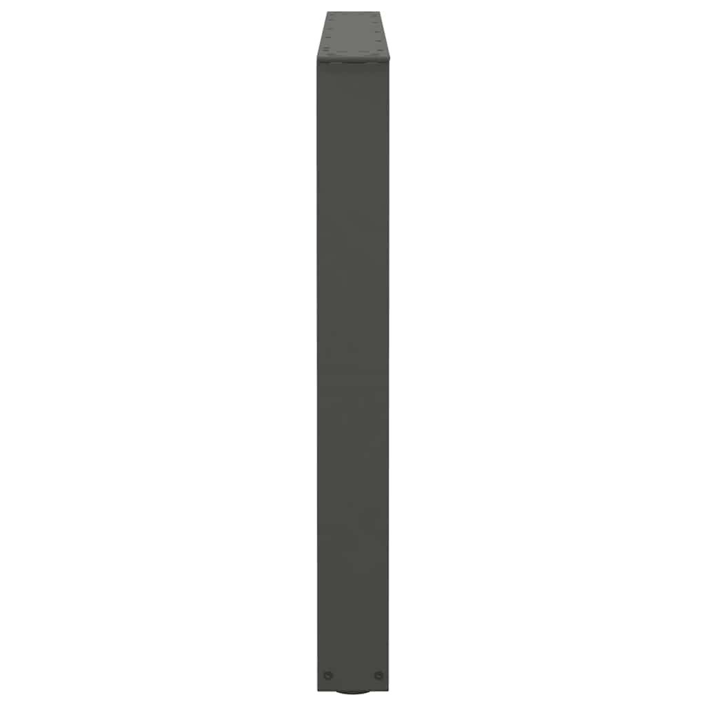 Spisebordben V-formet 2 stk antrasitt 100x(72-73,3) cm stål
