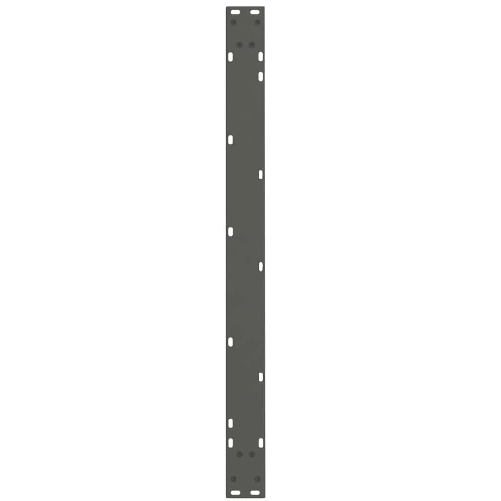 Spisebordben V-formet 2 stk antrasitt 100x(72-73,3) cm stål