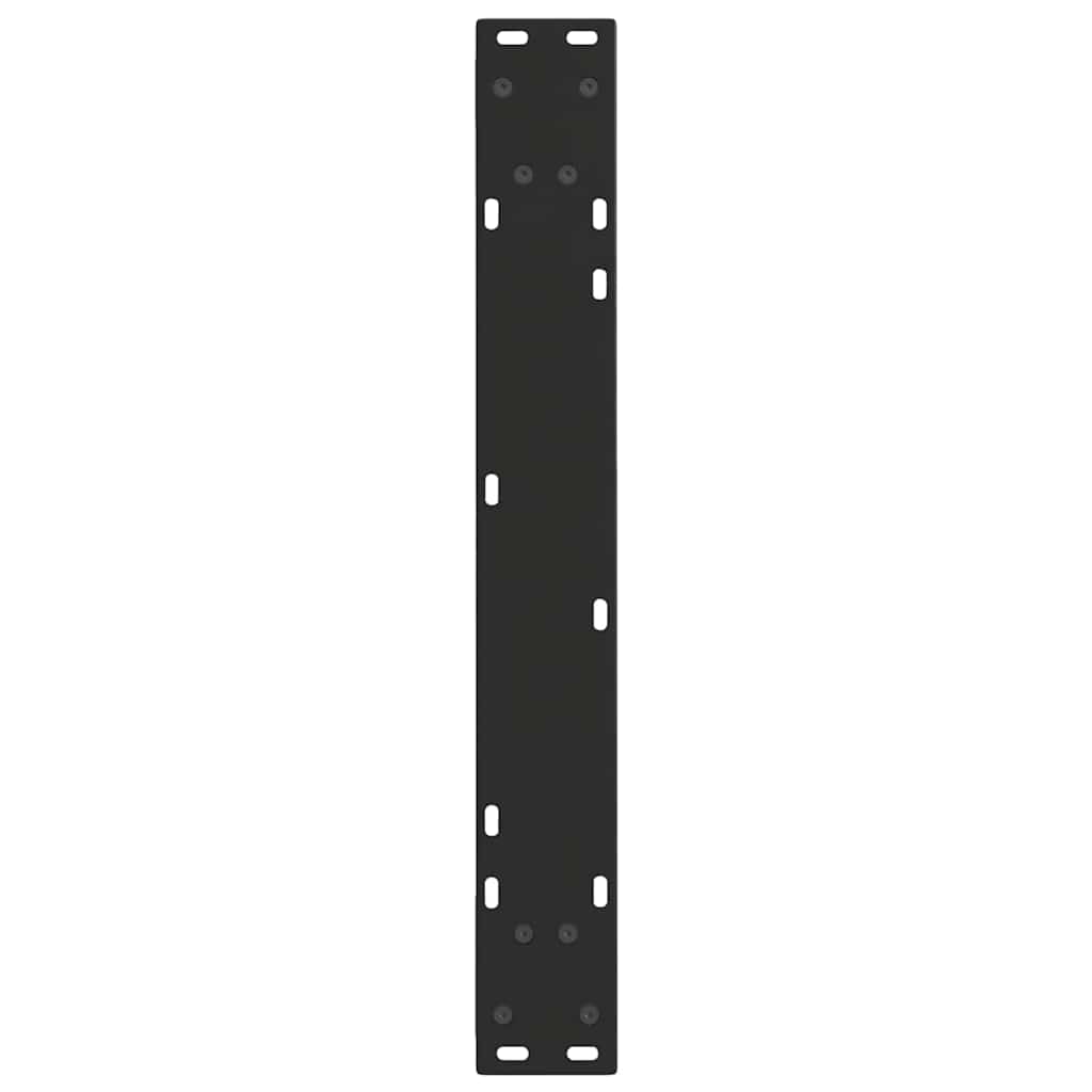 Spisebordben V-formet 3 stk svart 70 x (72-73,3) cm stål