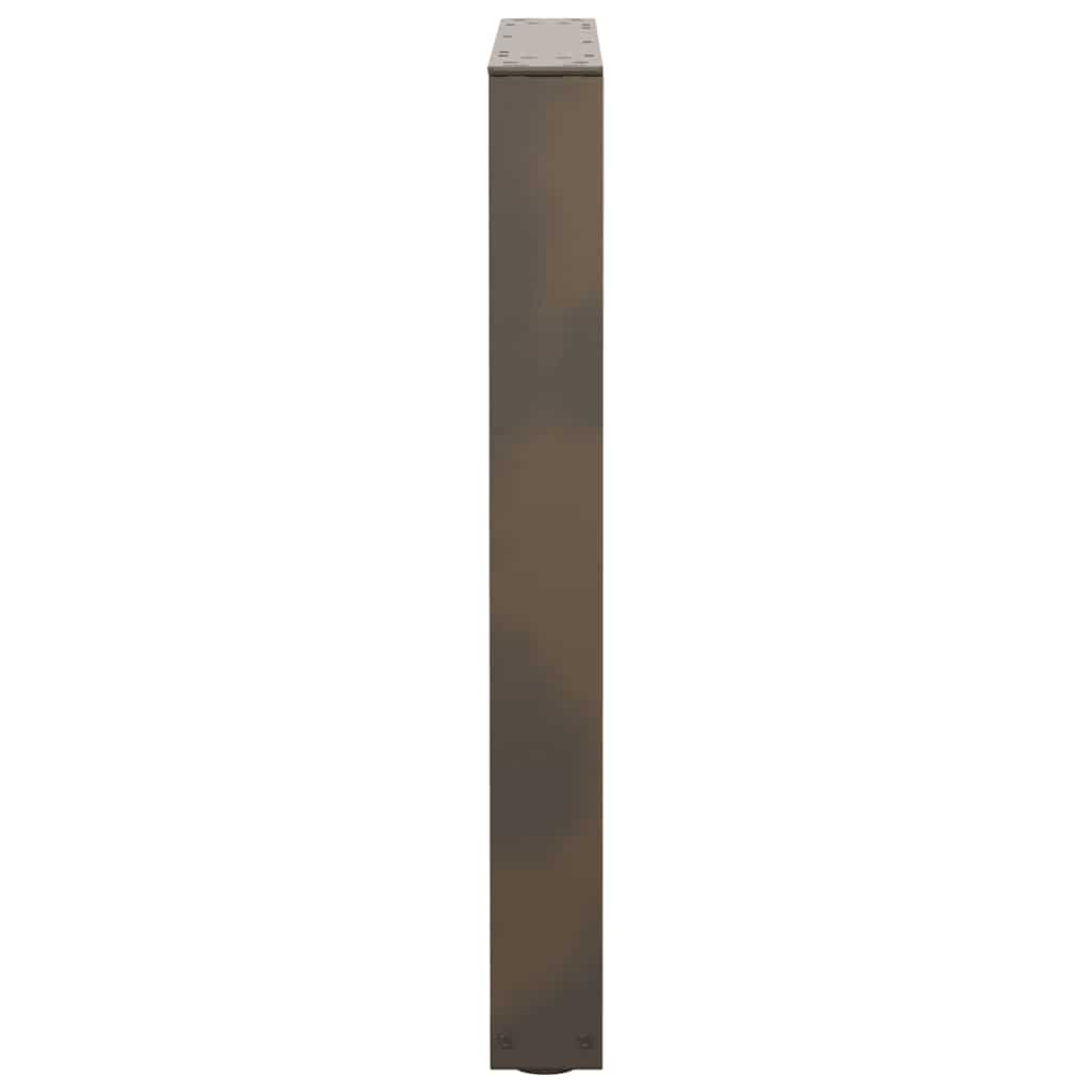 Spisebordben V-formet 3 stk naturstål 70 x (72-73,3) cm stål