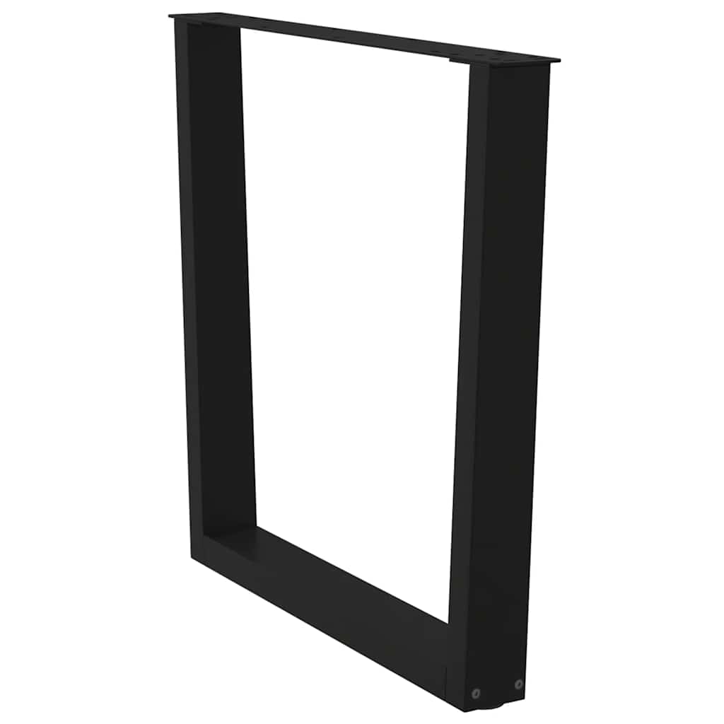 Spisebordben V-formet 3 stk svart 80 x (72-73,3) cm stål