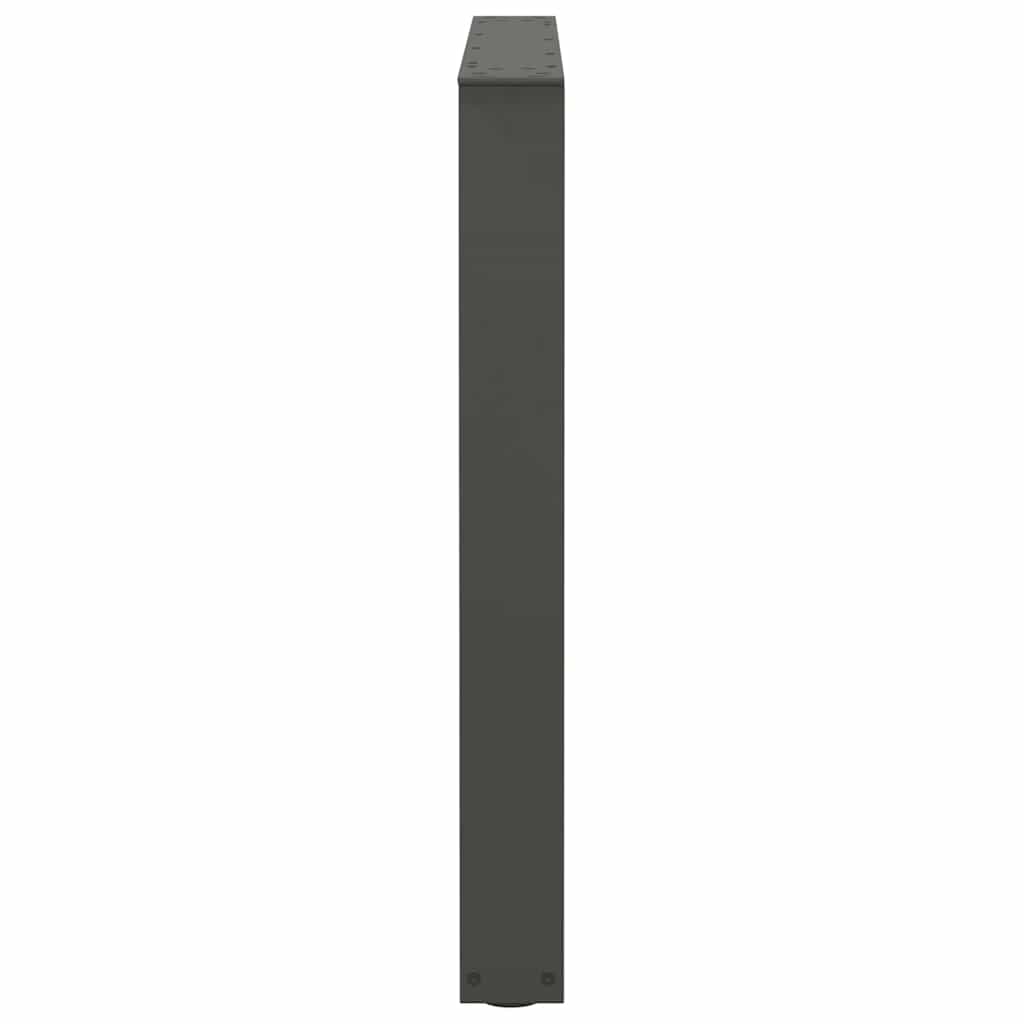 Spisebordben V-formet 3 stk antrasitt 80 x (72-73,3) cm stål