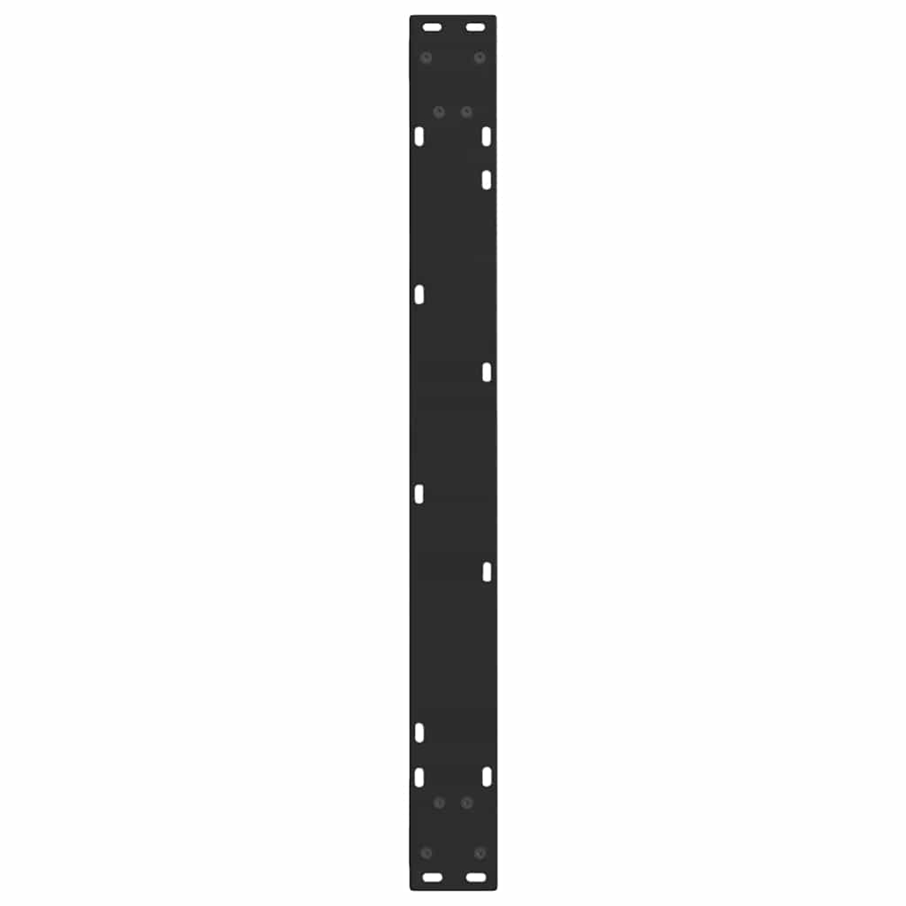 Spisebordben V-formet 3 stk svart 90 x (72-73,3) cm stål