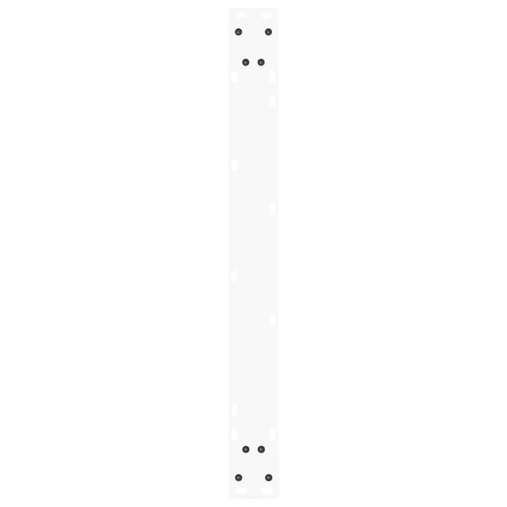 Spisebordben V-formet 3 stk hvit 90 x (72-73,3) cm stål