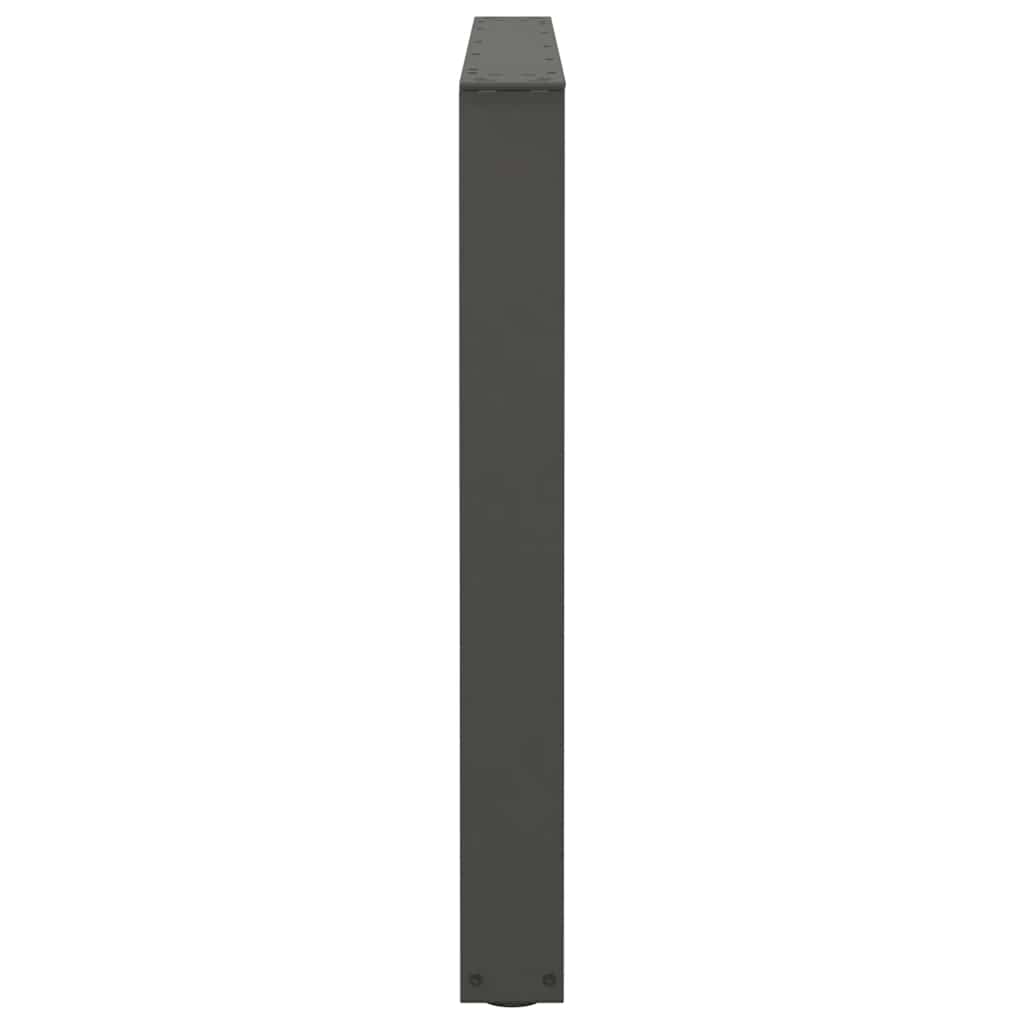 Spisebordben V-formet 3 stk antrasitt 100x(72-73,3) cm stål