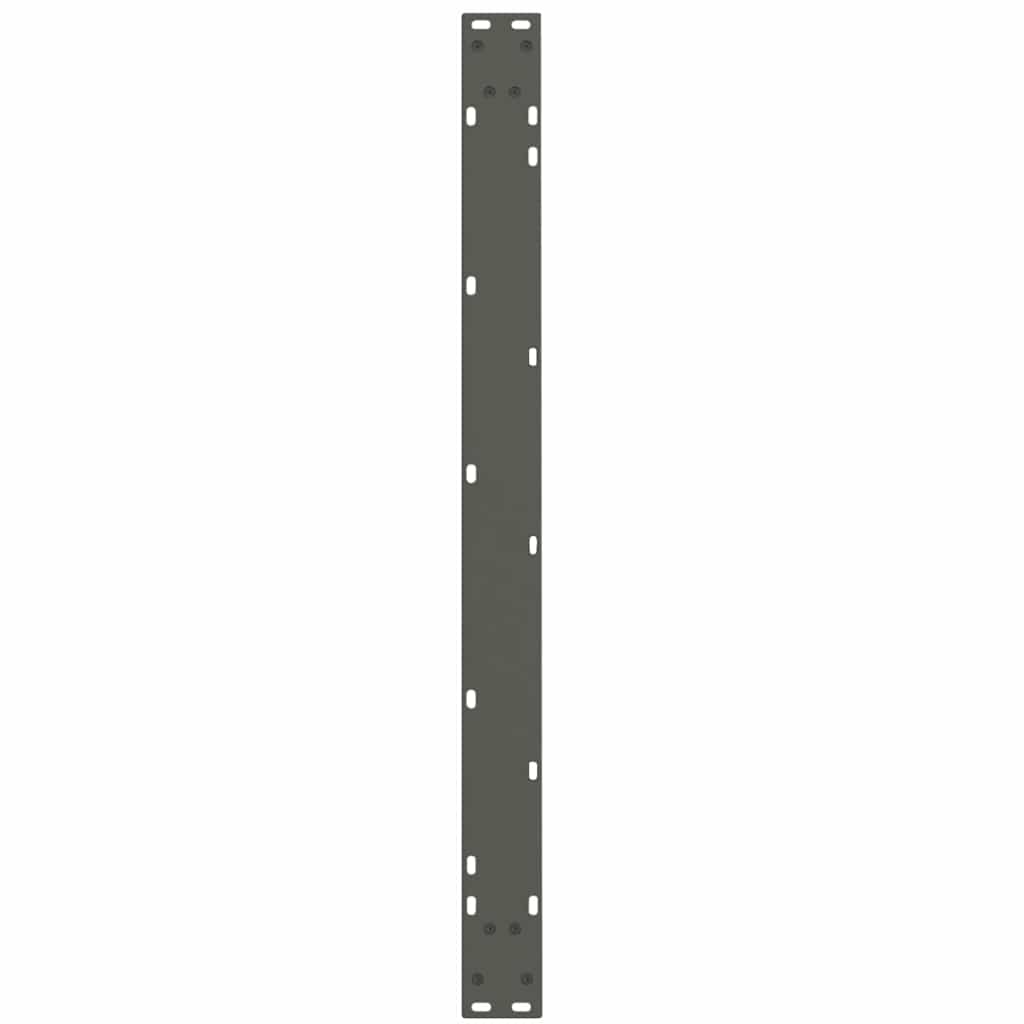 Spisebordben V-formet 3 stk antrasitt 100x(72-73,3) cm stål