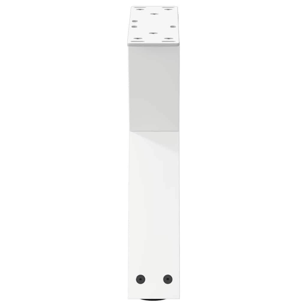 Salongbordben 2 stk hvite 30x(30-31,3) cm stål