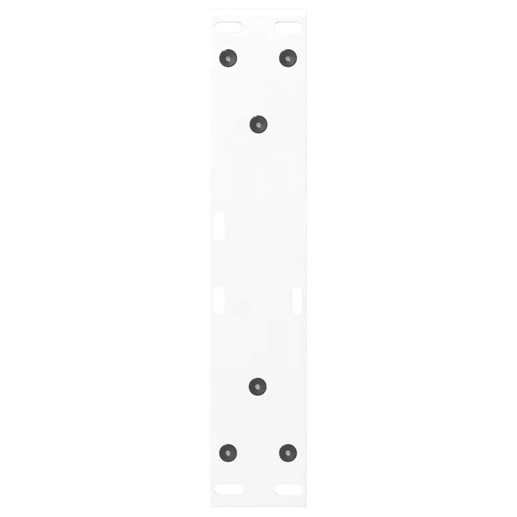 Salongbordben 2 stk hvite 30x(30-31,3) cm stål