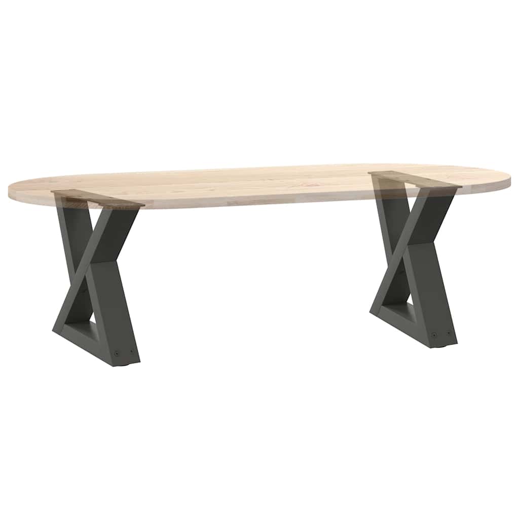 Salongbordben 2 stk antrasitt 30x(30-31,3) cm stål