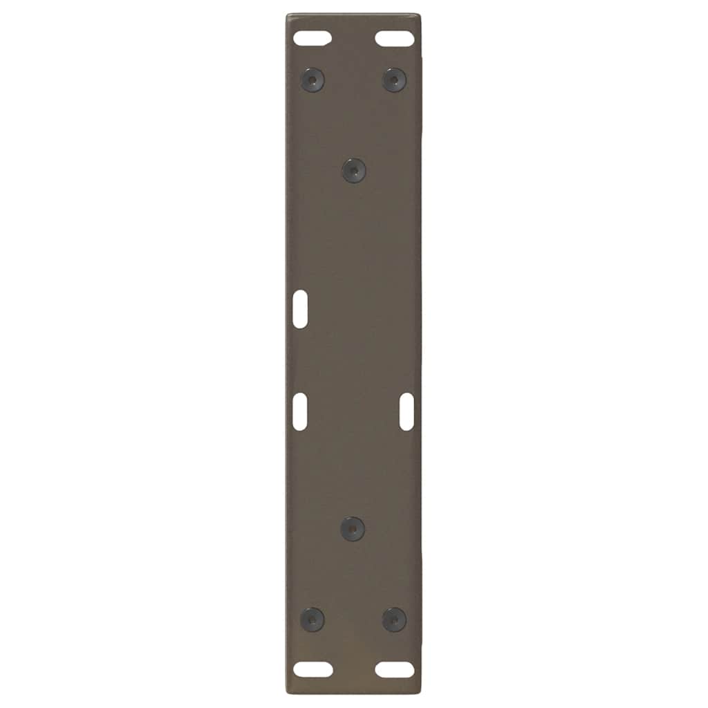Salongbordben 2 stk naturstål 30x(30-31,3) cm stål