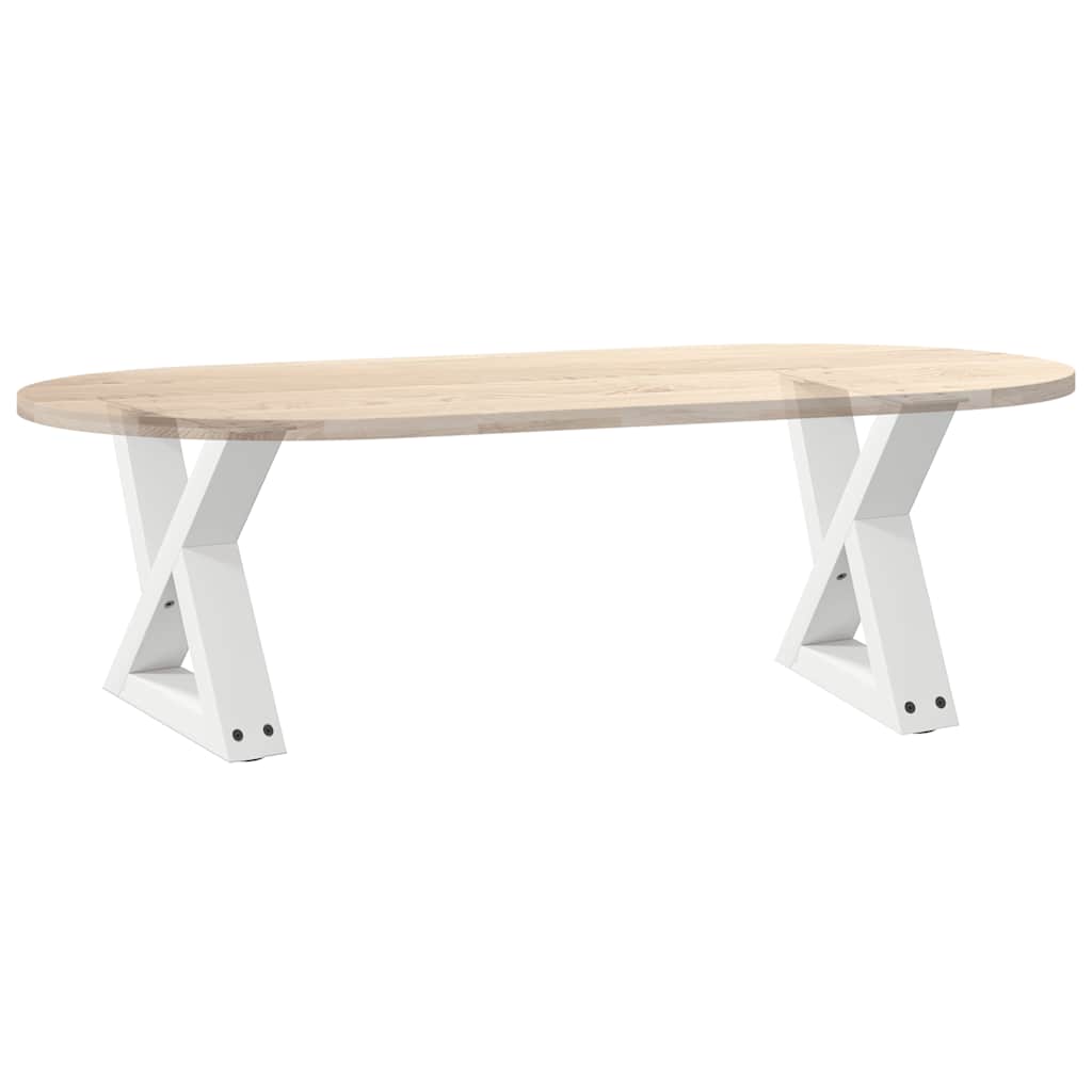 Salongbordben 2 stk hvite 40x(30-31,3) cm stål