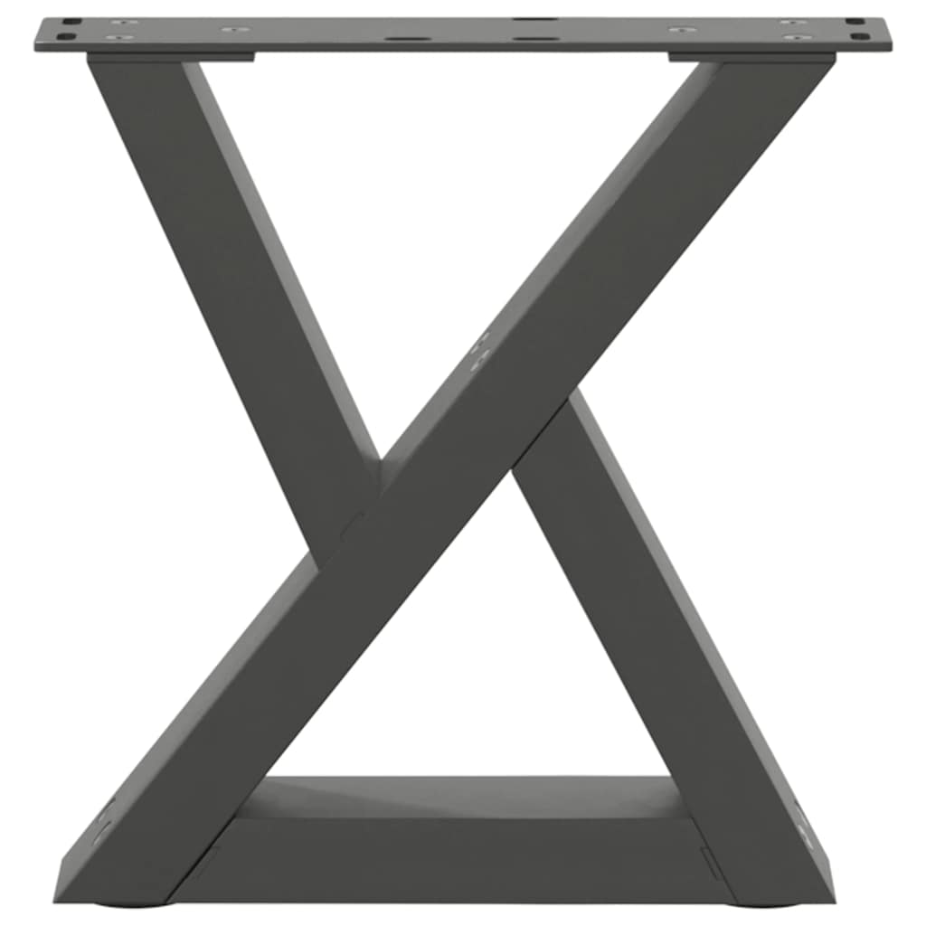 Salongbordben 2 stk antrasitt 40x(30-31,3) cm stål