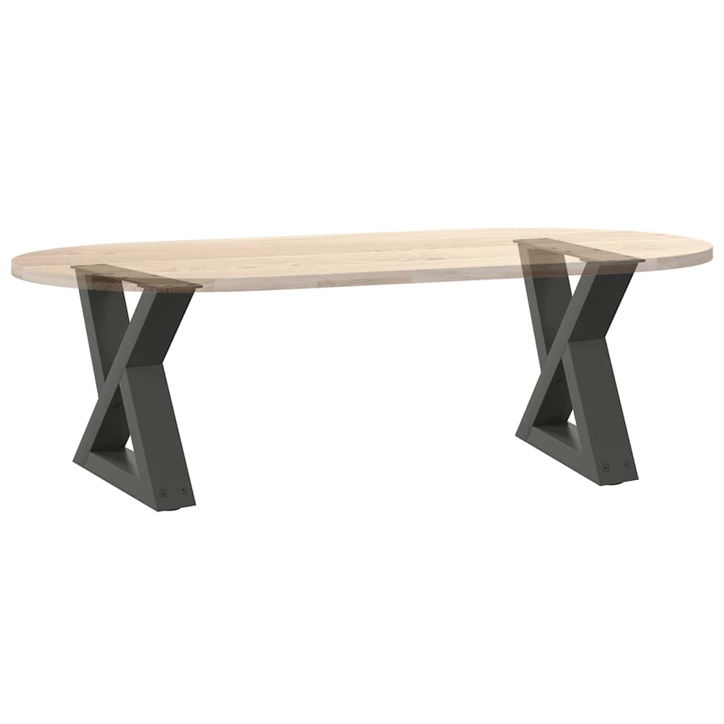 Salongbordben 2 stk antrasitt 40x(30-31,3) cm stål