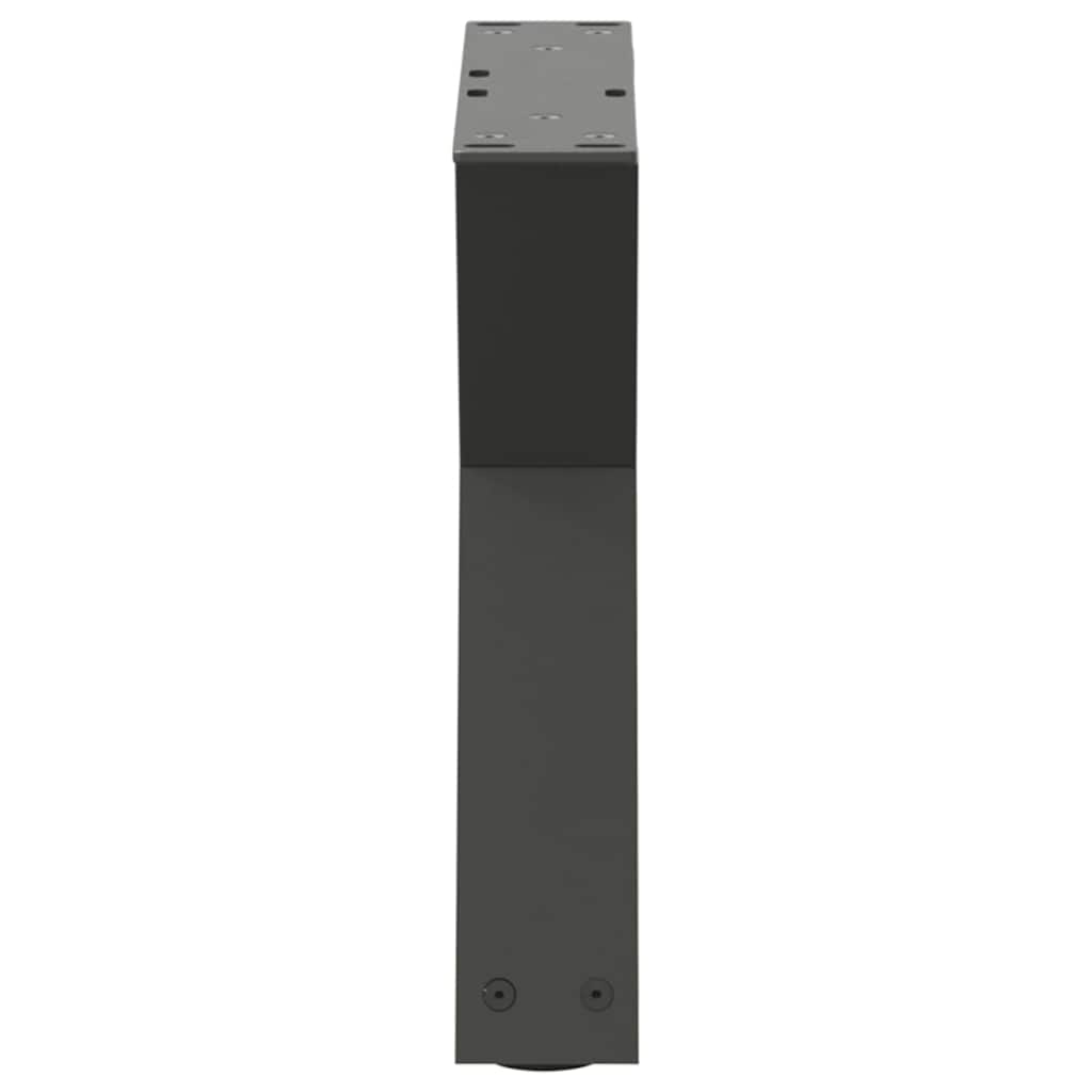 Salongbordben 2 stk antrasitt 50x(30-31,3) cm stål