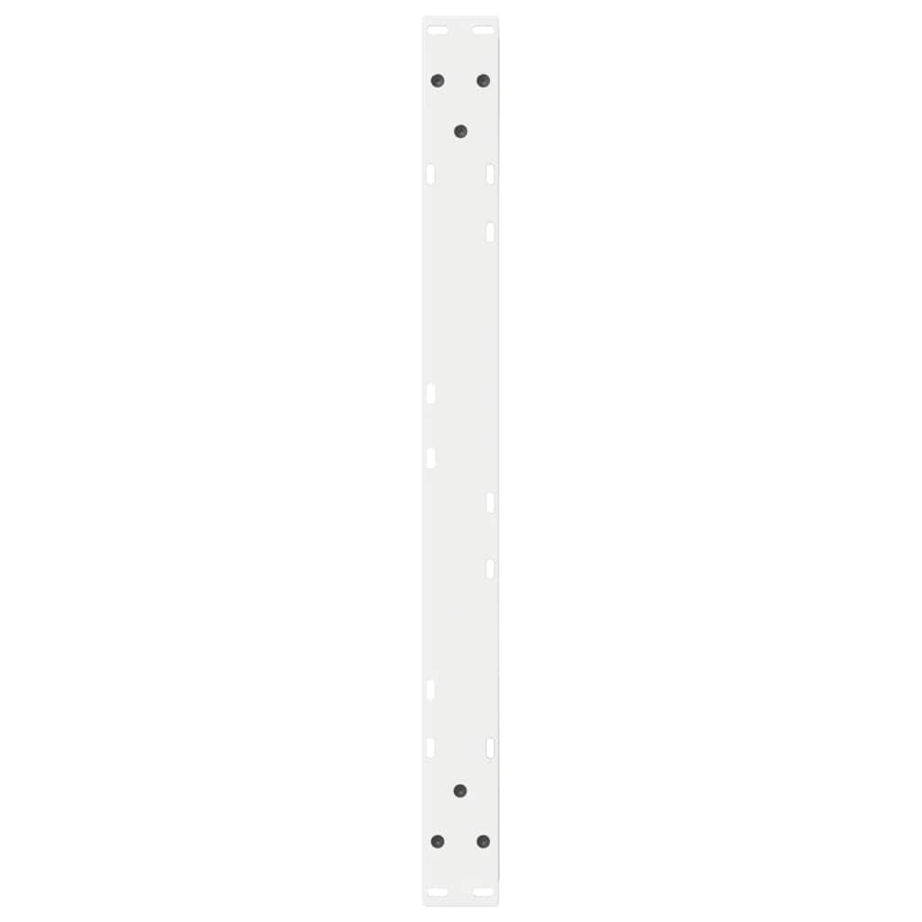 Salongbordben 2 stk hvite 70 x (30-31,3) cm stål