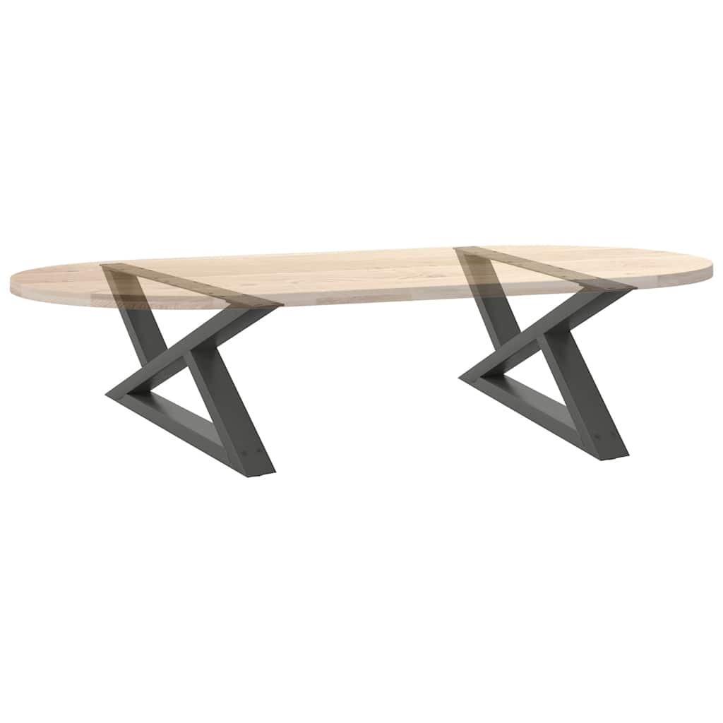 Salongbordben 2 stk antrasitt 70 x (30-31,3) cm stål