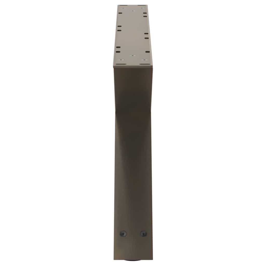 Salongbordben 2 stk naturstål 70 x (30-31,3) cm stål